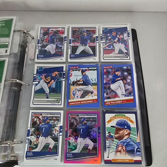 Texas Rangers Baseball Card Collection In Binder 54 Sleeves of Cards - Picture 12 of 16